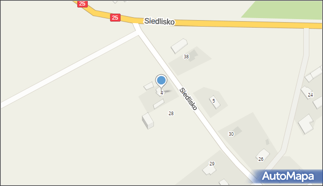 Siedlisko, Siedlisko, 4, mapa Siedlisko