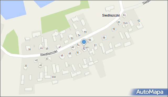 Siedliszczki, Siedliszczki, 52, mapa Siedliszczki