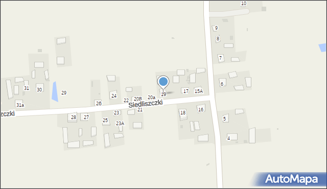Siedliszczki, Siedliszczki, 19, mapa Siedliszczki