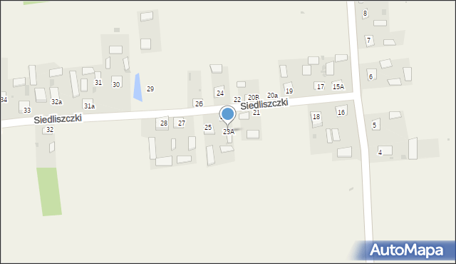 Siedliszczki, Siedliszczki, 23A, mapa Siedliszczki