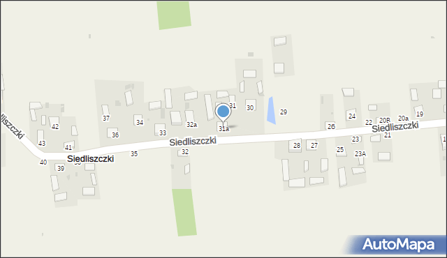 Siedliszczki, Siedliszczki, 31a, mapa Siedliszczki