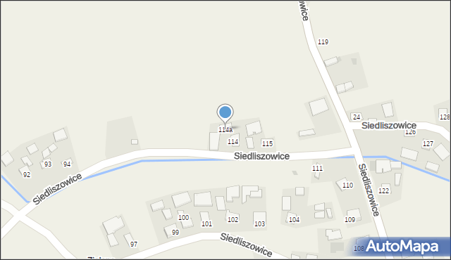 Siedliszowice, Siedliszowice, 114a, mapa Siedliszowice