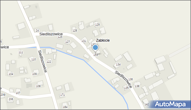 Siedliszowice, Siedliszowice, 133, mapa Siedliszowice