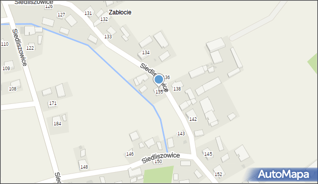 Siedliszowice, Siedliszowice, 135, mapa Siedliszowice