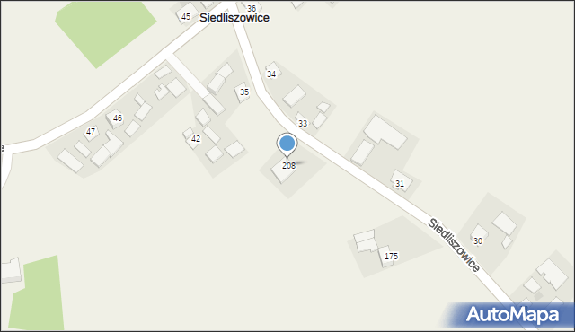 Siedliszowice, Siedliszowice, 208, mapa Siedliszowice