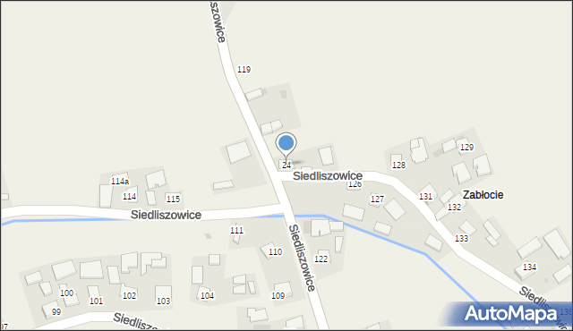 Siedliszowice, Siedliszowice, 24, mapa Siedliszowice