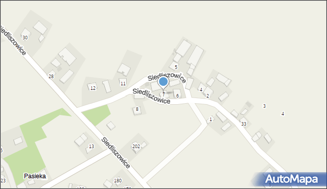 Siedliszowice, Siedliszowice, 7, mapa Siedliszowice