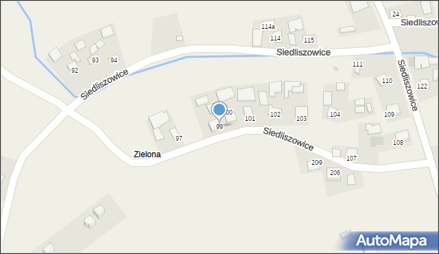 Siedliszowice, Siedliszowice, 99, mapa Siedliszowice