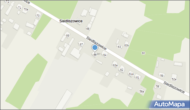 Siedliszowice, Siedliszowice, 66, mapa Siedliszowice