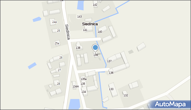 Siedlnica, Siedlnica, 139, mapa Siedlnica