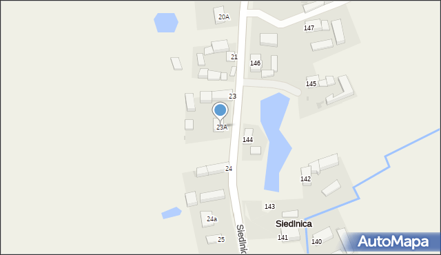 Siedlnica, Siedlnica, 23A, mapa Siedlnica