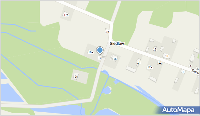 Siedlów, Siedlów, 17, mapa Siedlów