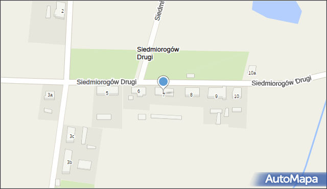 Siedmiorogów Drugi, Siedmiorogów Drugi, 7, mapa Siedmiorogów Drugi