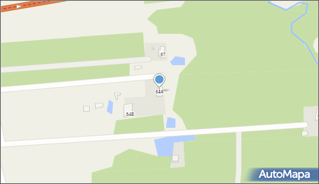 Sięganów, Sięganów, 64A, mapa Sięganów