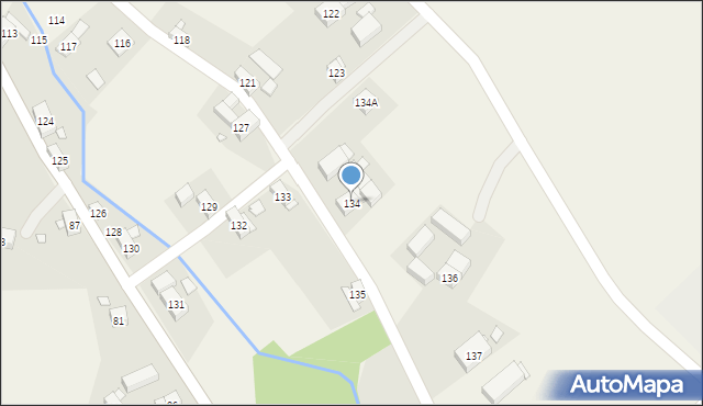 Siekierczyn, Siekierczyn, 134, mapa Siekierczyn
