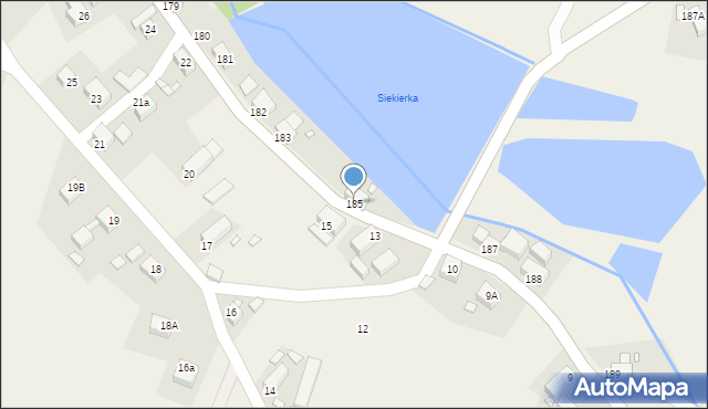 Siekierczyn, Siekierczyn, 185, mapa Siekierczyn