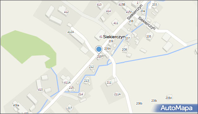 Siekierczyn, Siekierczyn, 210, mapa Siekierczyn