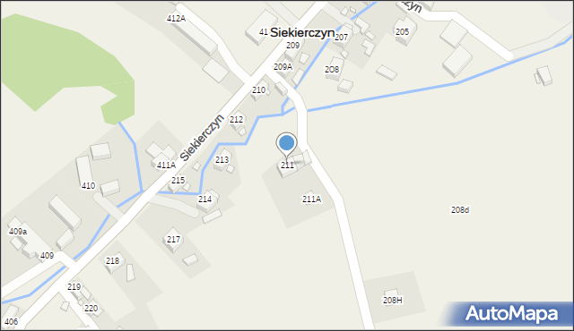 Siekierczyn, Siekierczyn, 211, mapa Siekierczyn