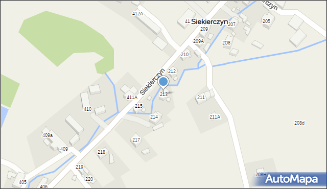 Siekierczyn, Siekierczyn, 213, mapa Siekierczyn