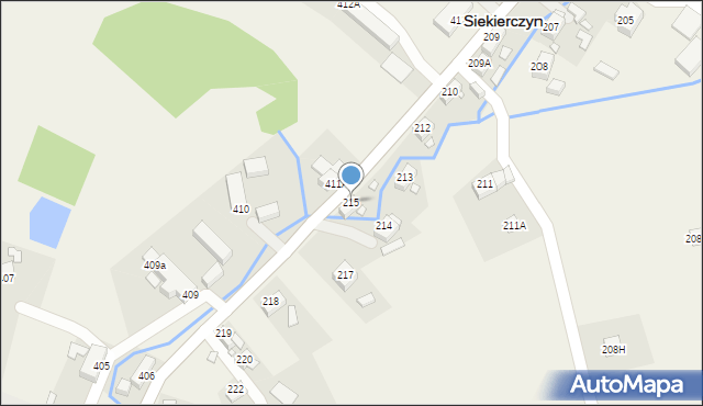 Siekierczyn, Siekierczyn, 215, mapa Siekierczyn