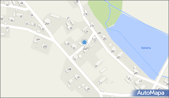 Siekierczyn, Siekierczyn, 21a, mapa Siekierczyn