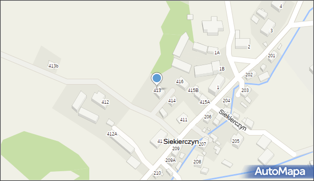 Siekierczyn, Siekierczyn, 413, mapa Siekierczyn