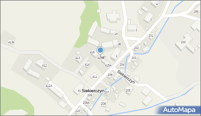 Siekierczyn, Siekierczyn, 415B, mapa Siekierczyn