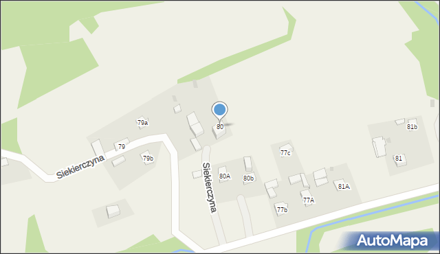 Siekierczyna, Siekierczyna, 80, mapa Siekierczyna
