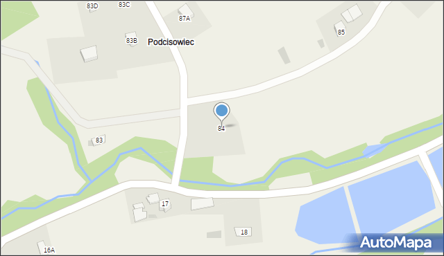 Siekierczyna, Siekierczyna, 84, mapa Siekierczyna