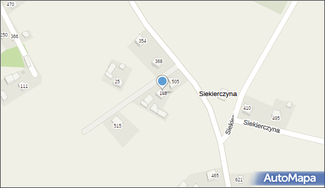 Siekierczyna, Siekierczyna, 148, mapa Siekierczyna