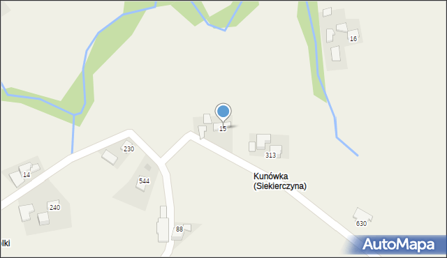 Siekierczyna, Siekierczyna, 15, mapa Siekierczyna