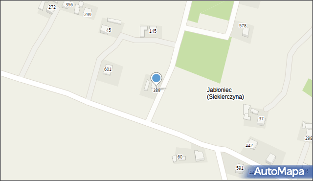 Siekierczyna, Siekierczyna, 389, mapa Siekierczyna