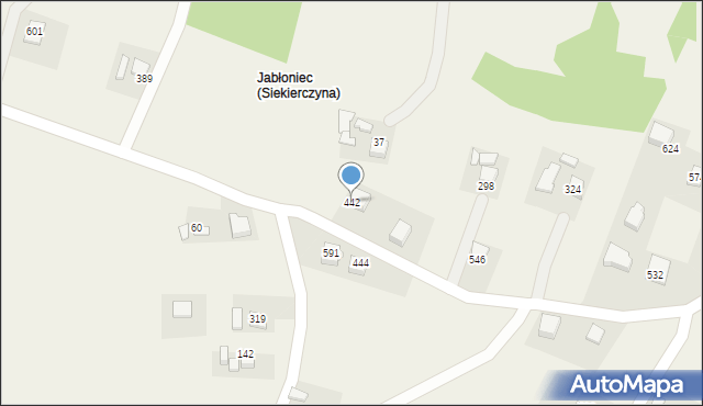 Siekierczyna, Siekierczyna, 442, mapa Siekierczyna