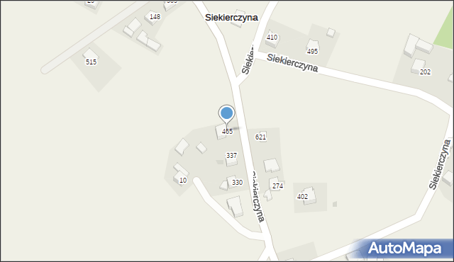 Siekierczyna, Siekierczyna, 465, mapa Siekierczyna