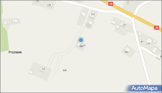 Siekierczyna, Siekierczyna, 586, mapa Siekierczyna