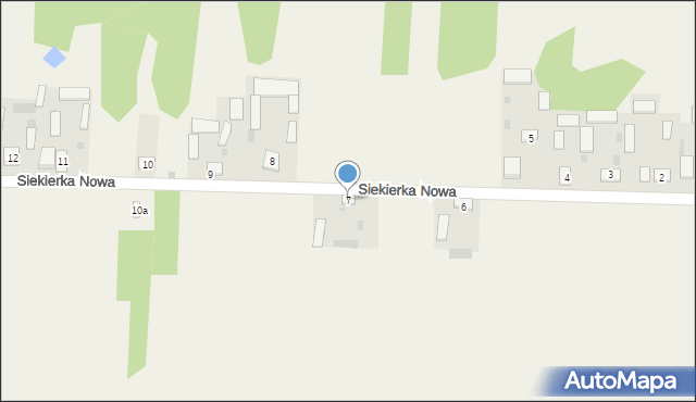 Siekierka Nowa, Siekierka Nowa, 7, mapa Siekierka Nowa