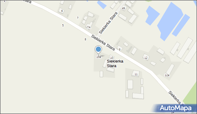 Siekierka Stara, Siekierka Stara, 10a, mapa Siekierka Stara