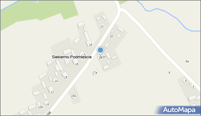 Siekierno-Podmieście, Siekierno-Podmieście, 19, mapa Siekierno-Podmieście