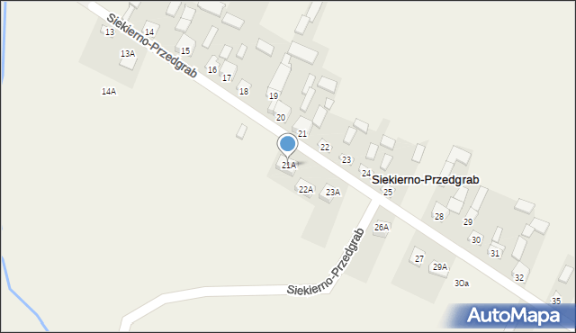 Siekierno-Przedgrab, Siekierno-Przedgrab, 21A, mapa Siekierno-Przedgrab