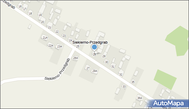 Siekierno-Przedgrab, Siekierno-Przedgrab, 28, mapa Siekierno-Przedgrab