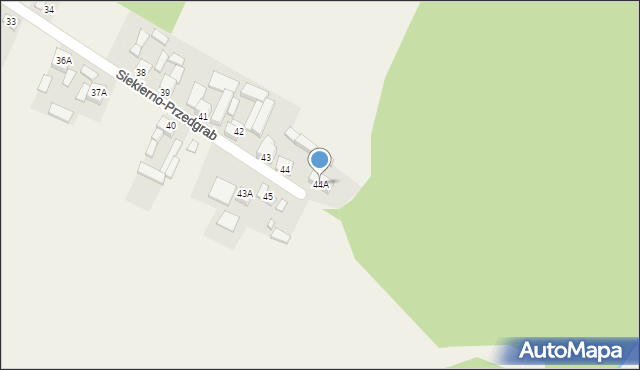 Siekierno-Przedgrab, Siekierno-Przedgrab, 44A, mapa Siekierno-Przedgrab