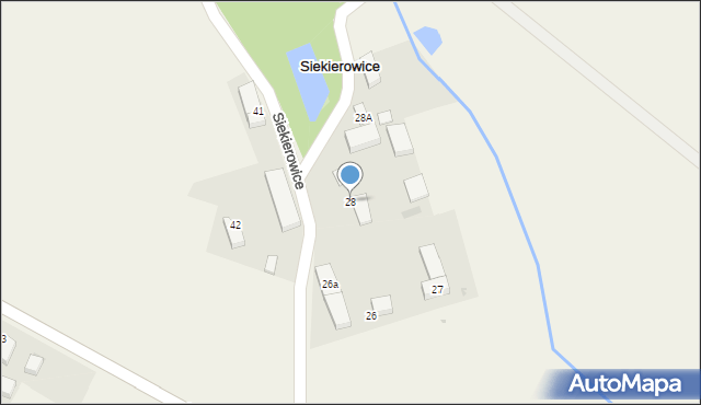 Siekierowice, Siekierowice, 28, mapa Siekierowice