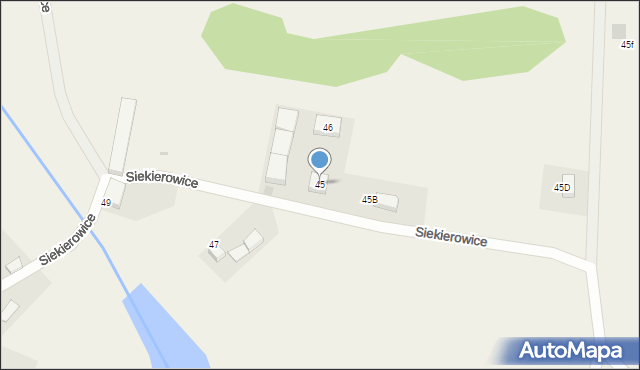 Siekierowice, Siekierowice, 45, mapa Siekierowice