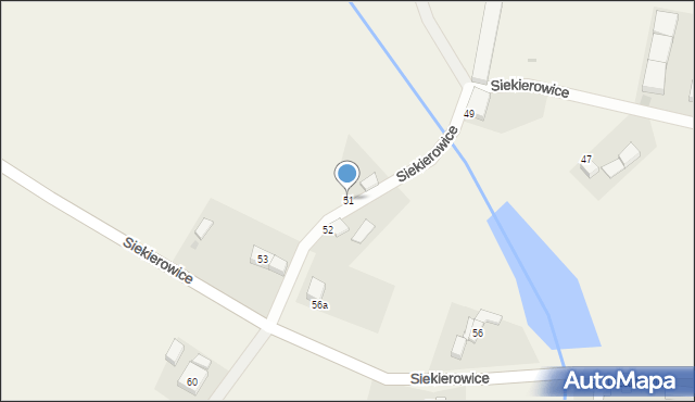 Siekierowice, Siekierowice, 51, mapa Siekierowice