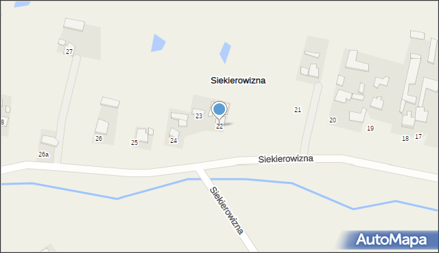 Siekierowizna, Siekierowizna, 22, mapa Siekierowizna