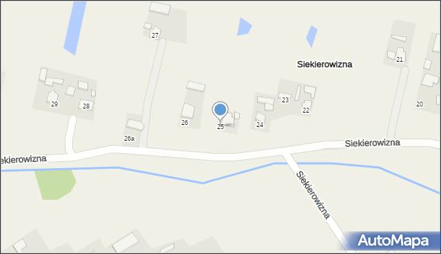 Siekierowizna, Siekierowizna, 25, mapa Siekierowizna