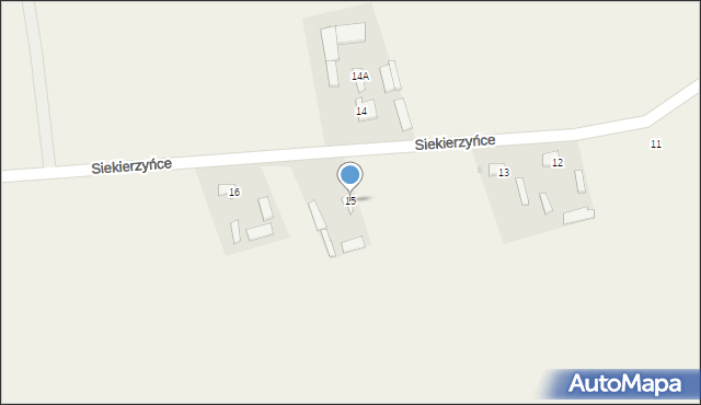 Siekierzyńce, Siekierzyńce, 15, mapa Siekierzyńce