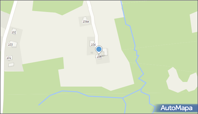 Sieklówka, Sieklówka, 105, mapa Sieklówka