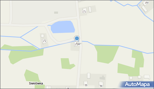 Sieklówka, Sieklówka, 172A, mapa Sieklówka