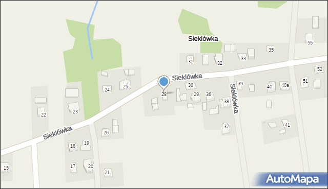 Sieklówka, Sieklówka, 28, mapa Sieklówka